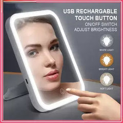 LED Smart Makeup Mirror - Adjustable Light Touchscreen Vanity Mirror