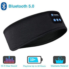 SleepSoundly™ Headband - Bluetooth Wireless Elastic Comfort for Restful Nights