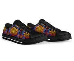 SpiritSole™ Low Top Shoe - Flower of Life - Fire & Water