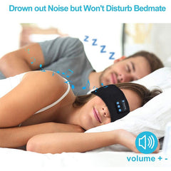 SleepSoundly™ Headband - Bluetooth Wireless Elastic Comfort for Restful Nights