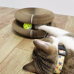 Deluxe Cat Scratcher Lounge - Durable Cardboard Scratching Pad for Play & Relaxation