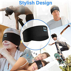 SleepSoundly™ Headband - Bluetooth Wireless Elastic Comfort for Restful Nights