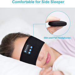 SleepSoundly™ Headband - Bluetooth Wireless Elastic Comfort for Restful Nights