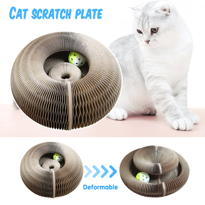 Deluxe Cat Scratcher Lounge - Durable Cardboard Scratching Pad for Play & Relaxation